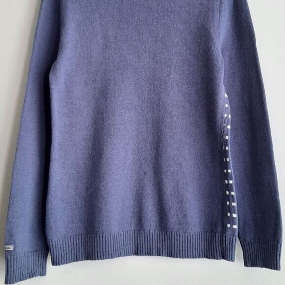 COLUMBIA / Fair Isle Intarsia Snowflake Knit Sweater Women's Sz M - Picture 8 of 10